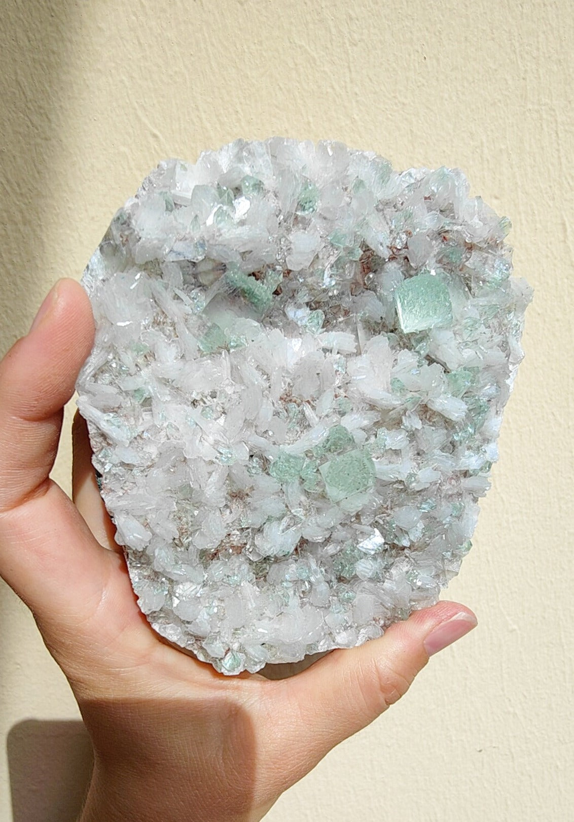 Apophyllite verte (513 g) - Inde
