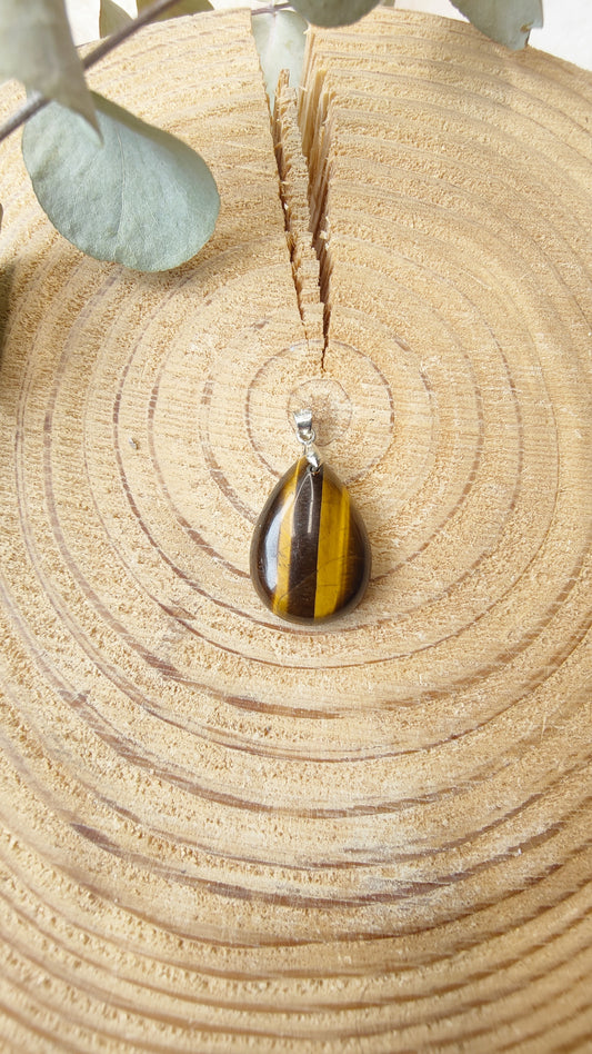 Œil de Tigre - Pendentif - Goutte