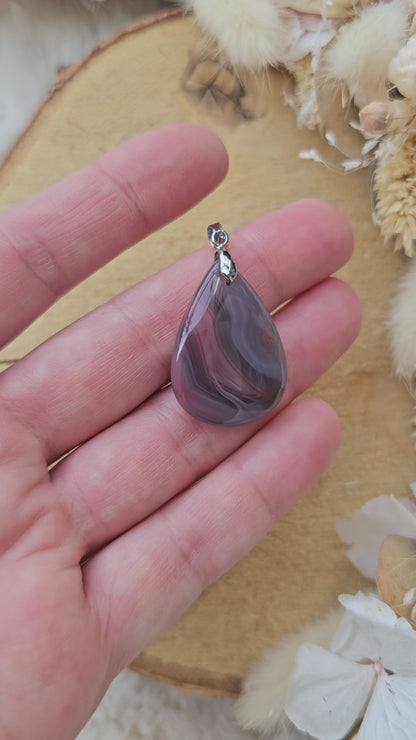 Pendentif Agate du Botswana