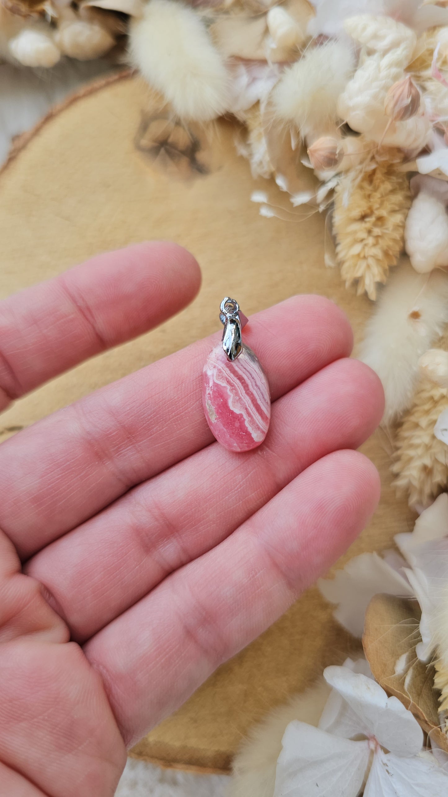 Pendentif Rhodochrosite