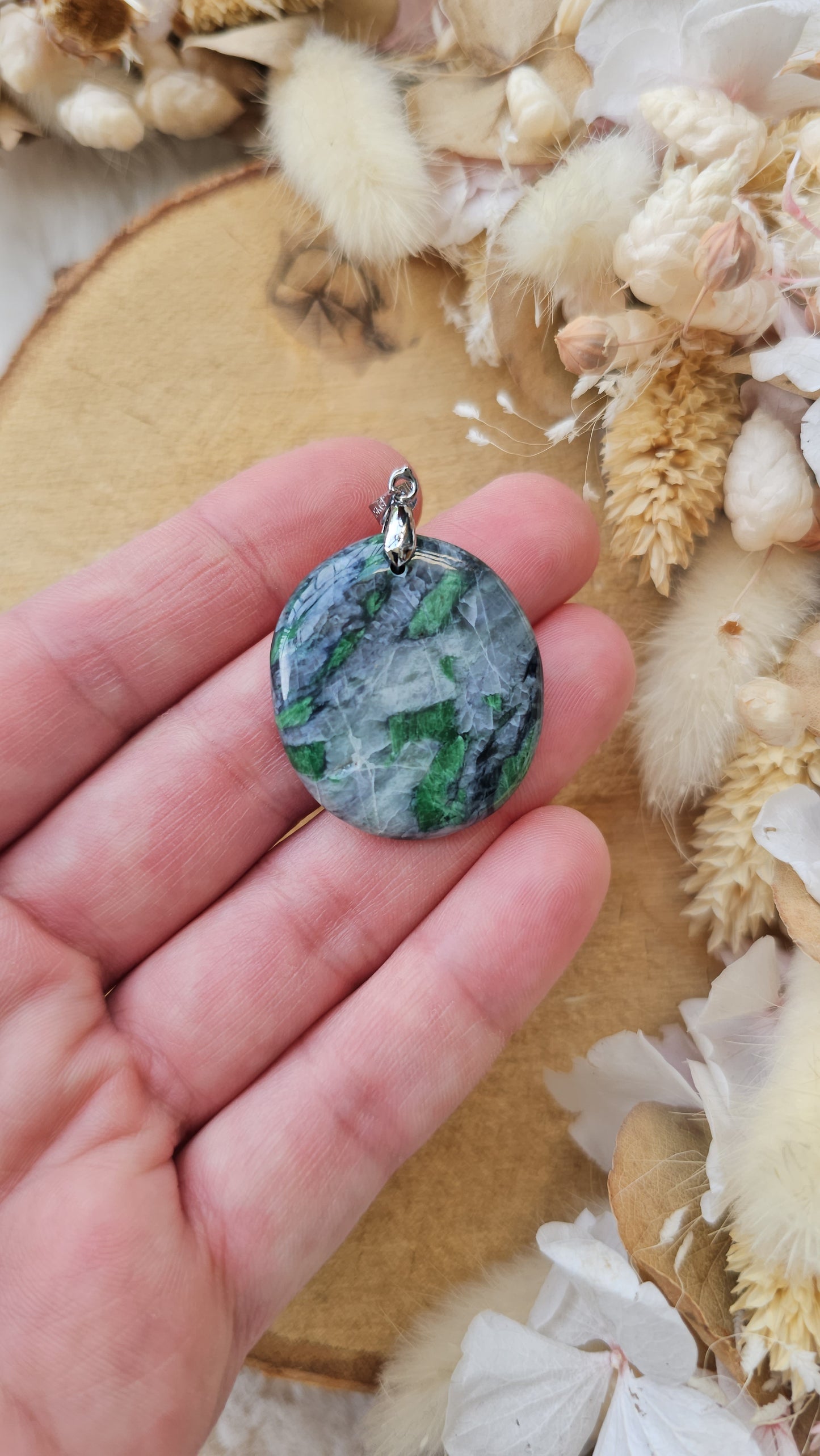 Pendentif Smaragdite